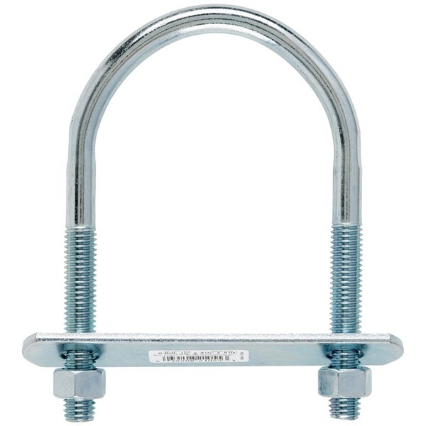 Hampton Round U-Bolt, 1/2", 3-1/2 in W, 5-3/4 in H, Zinc Plated Steel 02-3451-323 - main